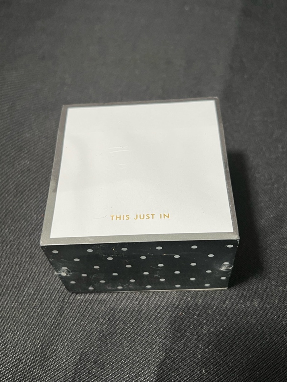 kate spade Black and White Polka Dot Note Cube